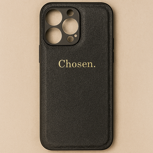 Elysian Leder Handyhülle – Schwarz