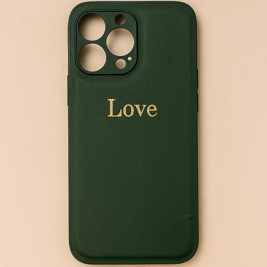 Elysian Leder Handyhülle – Grün