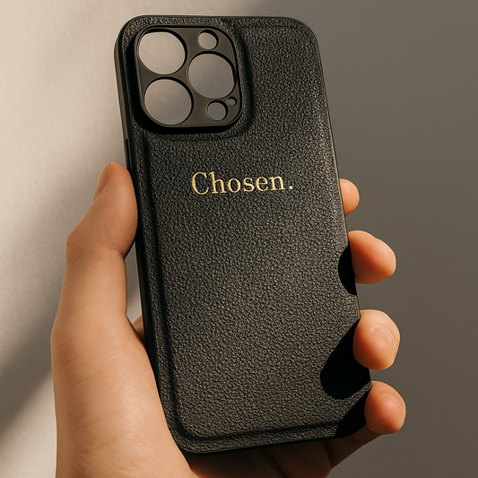 Elysian Leder Handyhülle – Schwarz