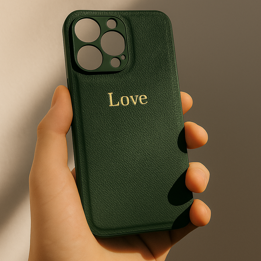 Elysian Leder Handyhülle – Grün